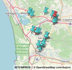 Mappa Via IV Novembre, 56019 Vecchiano PI, Italia (6.66278)