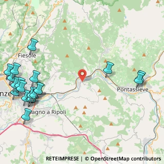 Mappa Via di Docciola, 50012 Bagno a Ripoli FI, Italia (6.4275)