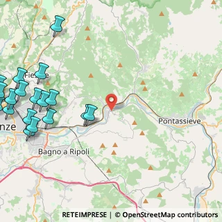 Mappa Via di Docciola, 50012 Bagno a Ripoli FI, Italia (6.71444)