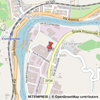 Mappa Via di Compiobbi, 2B, 50012 Bagno a Ripoli, Firenze (Toscana)