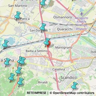 Mappa Milano - Napoli, 50142 Firenze FI, Italia (3.57846)