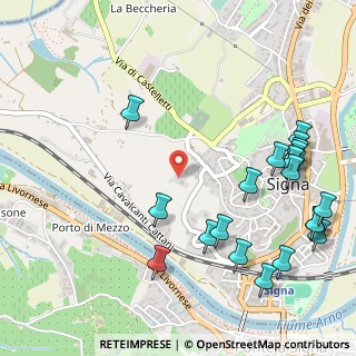 Mappa Via S. Miniato, 50058 Signa FI, Italia (0.6915)
