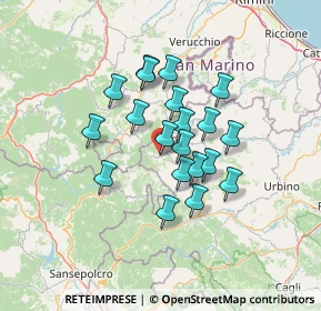 Mappa Via Raffaello Sanzio, 61021 Carpegna PU, Italia (10.616)