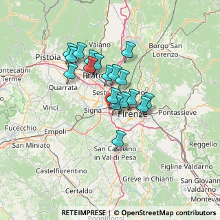 Mappa Via del Donicato, 50142 Firenze FI, Italia (10.84111)