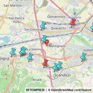 Mappa Via del Donicato, 50142 Firenze FI, Italia (2.60417)