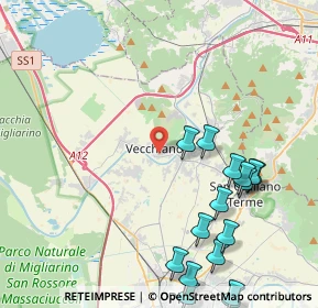 Mappa Via Argine Vecchio, 56019 Vecchiano PI, Italia (5.47375)