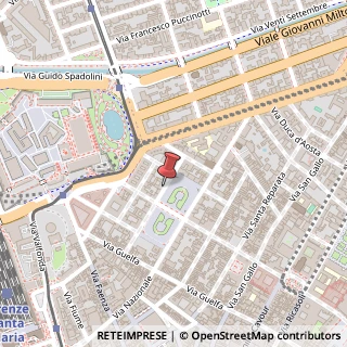 Mappa Piazza della Indipendenza, 18, 50129 Firenze, Firenze (Toscana)