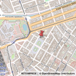 Mappa Piazza della Indipendenza, 21, 50129 Firenze, Firenze (Toscana)
