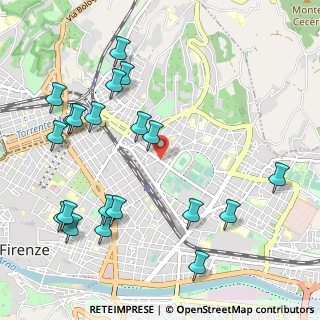 Mappa Viale dei Mille, 50137 Firenze FI, Italia (1.282)