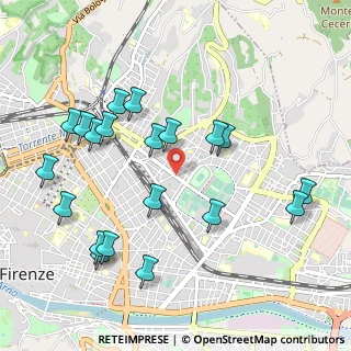 Mappa Viale dei Mille, 50137 Firenze FI, Italia (1.131)