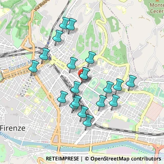 Mappa Viale dei Mille, 50137 Firenze FI, Italia (0.8965)