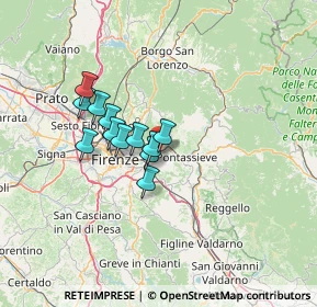Mappa Via di Compiobbi, 50012 Bagno a Ripoli FI, Italia (10.0075)