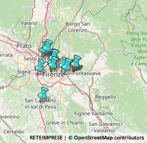 Mappa Via di Compiobbi, 50012 Bagno a Ripoli FI, Italia (9.96385)