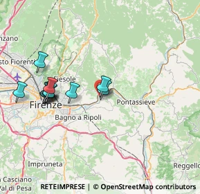 Mappa Via di Compiobbi, 50012 Bagno a Ripoli FI, Italia (7.51455)