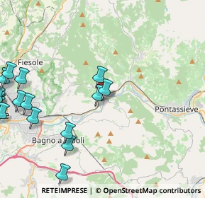 Mappa Via di Compiobbi, 50012 Bagno a Ripoli FI, Italia (6.449)