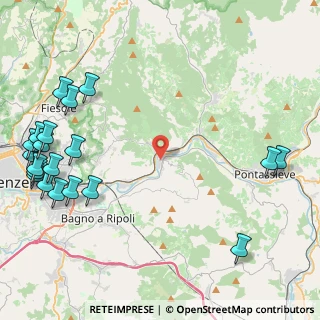 Mappa Via di Compiobbi, 50012 Vallina FI, Italia (6.4365)
