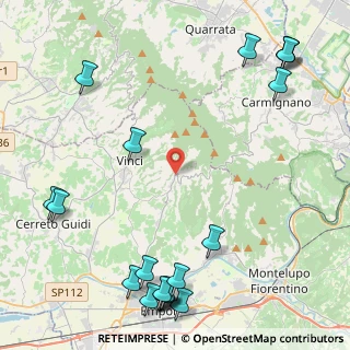 Mappa Via Domenico Cresti, 50059 Vinci FI, Italia (6.5125)