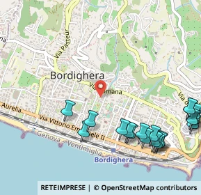 Mappa Via dei Giardini, 18012 Bordighera IM, Italia (0.719)