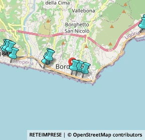 Mappa Via Giovanni Falcone Paolo Borsellino e Scorte, 18012 Bordighera IM, Italia (2.55308)