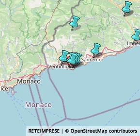 Mappa Via Armando Diaz, 18012 Bordighera IM, Italia (12.5525)