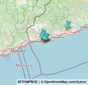 Mappa Via Armando Diaz, 18012 Bordighera IM, Italia (50.10667)