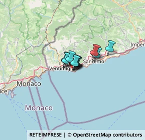 Mappa Via Aldo Moro, 18012 Bordighera IM, Italia (4.4425)