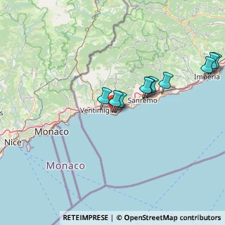 Mappa Via Aldo Moro, 18012 Bordighera IM, Italia (22.26538)