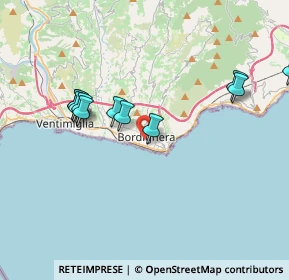 Mappa Via Aldo Moro, 18012 Bordighera IM, Italia (5.00786)