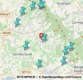 Mappa Via Mozza, 50059 Vinci FI, Italia (5.15273)