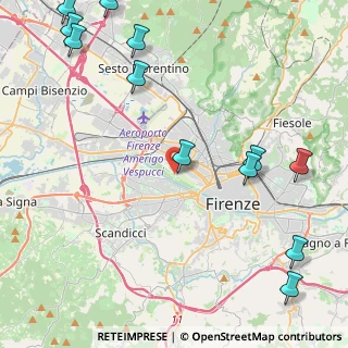 Mappa Piazzale delle Cascine, 50144 Firenze FI, Italia (6.49077)