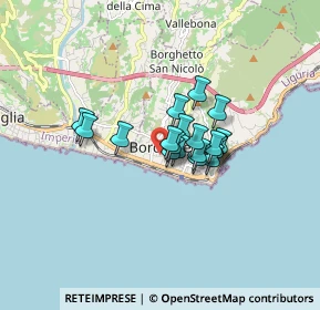 Mappa Via Giosuè Carducci, 18012 Bordighera IM, Italia (1.03316)