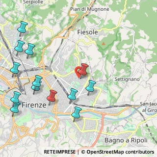 Mappa Via delle Cento Stelle, 50131 Firenze FI, Italia (2.73385)