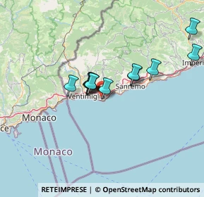 Mappa Via Stoppani, 18012 Bordighera IM, Italia (11.02833)