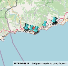 Mappa Via Stoppani, 18012 Bordighera IM, Italia (5.53813)