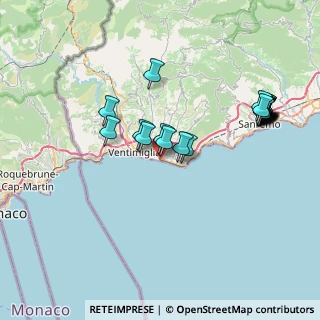 Mappa Via Guglielmo Marconi, 18019 Vallecrosia IM, Italia (7.9125)
