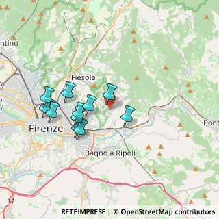 Mappa Via Simone Mosca, 50135 Firenze FI, Italia (3.38182)