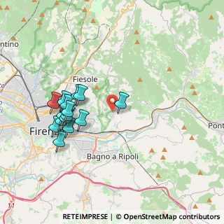Mappa Via Simone Mosca, 50135 Firenze FI, Italia (3.84533)