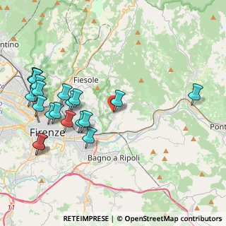 Mappa Via Simone Mosca, 50135 Firenze FI, Italia (4.9645)