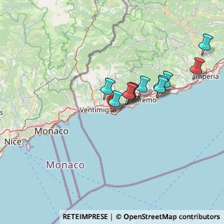Mappa Via degli Aranci, 18012 Bordighera IM, Italia (12.47455)