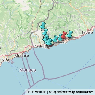 Mappa Via degli Aranci, 18012 Bordighera IM, Italia (7.07917)