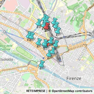 Mappa Piazza San Jacopino Via Bartolomeo 12 c Rosso, 50144 Firenze FI, Italia (0.6975)