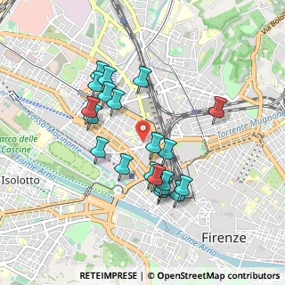 Mappa Piazza San Jacopino Via Bartolomeo 12 c Rosso, 50144 Firenze FI, Italia (0.8555)