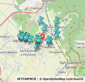 Mappa Via L. Fibonacci, 56017 San Giuliano Terme PI, Italia (1.346)