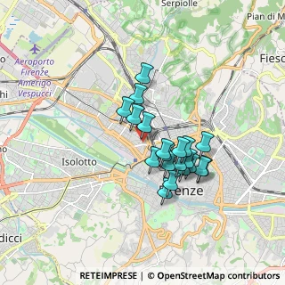Mappa Via Benedetto Marcello 27 rosso, 50144 Firenze FI, Italia (1.379)