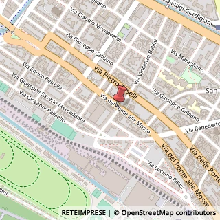 Mappa Via del Ponte alle Mosse, 125, 50144 Firenze, Firenze (Toscana)