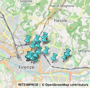 Mappa Via della Piazzuola, 50133 Firenze FI, Italia (1.6305)