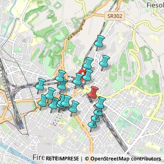Mappa Via Vincenzo Borghini, 50133 Firenze FI, Italia (0.88)