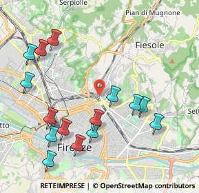 Mappa Via Vincenzo Borghini, 50133 Firenze FI, Italia (2.378)