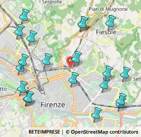 Mappa Via Vincenzo Borghini, 50133 Firenze FI, Italia (2.6695)