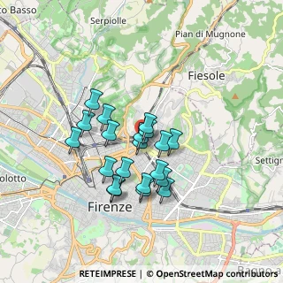 Mappa Via Vincenzo Borghini, 50133 Firenze FI, Italia (1.3885)